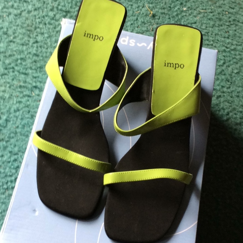 Neon green heels
